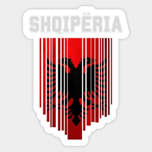 Albania flag, albanian flag Sticker